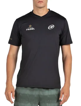 Perico Short Sleeve T-shirt Black L - Bullpadel - FashionsVida