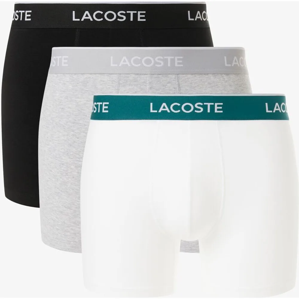 Pack de hombre de 3 boxers de punto de algodón elástico - Lacoste - FashionsVida