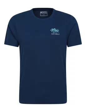 Southwold Printed Mens T-Shirt - Dark Blue - Dark Blue - Size: XS - Mountain Warehouse - FashionsVida