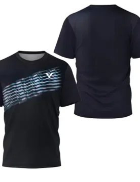 Laser Neon Print men's badminton T-shirt luxury brand short sleeved summer new hot selling table tennis T-shirt quick drying sho - Aliexpress - FashionsVida