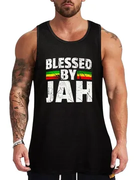 Blessed by Jah Rasta Reggae graphic Gift Jah Bless print Tank Top Loose Casual Tank Top Soft Breathable Sleeveless Tee - Aliexpress - FashionsVida