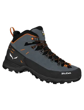 Chaussures de randonnée pour l'hiver - Alp Mate Winter Mid Wp M Onyx/Black en Cuir - Taille 45 - Gris - Salewa - FashionsVida