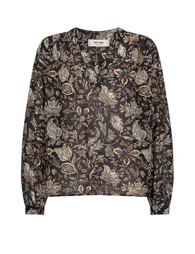 Blusa MMTENCAFLEURA verde oscuro M - Mos mosh - FashionsVida