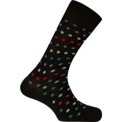 Calcetines de hombre de algodón con lunares en color