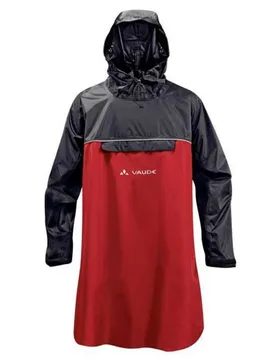 Poncho Impermeabile Valero Red - VAUDE - FashionsVida