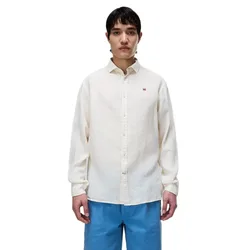 Chemise à Manches Longues Linen 1 White Whisper L