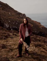 Wool Blend Checked Coat Multi female