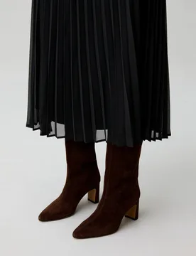 Botas de mujer de tacón de ante - CLAUDIE PIERLOT - FashionsVida