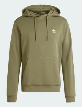 Hoodie Trefoil Essentials S Olive Strata - Adidas - FashionsVida