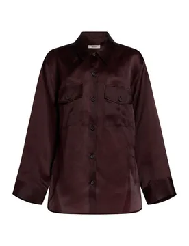 Camisa Mujer Marrón chocolate M Mujer - KHAITE - FashionsVida