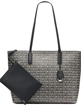Sac En Toile Saige Ew Tz Black Logo / Black One Size unisex - DKNY - FashionsVida
