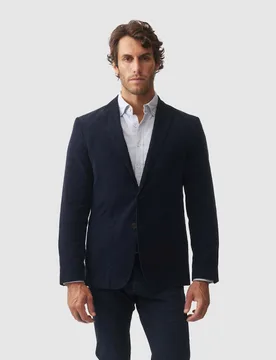 Saint Bathans Corduroy Smart Jacket Navy male - Rodd & Gunn - FashionsVida