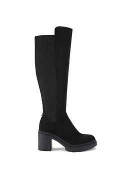 Womens Boulder High Leg Boots - Black Fabric - Size Uk 7 - Carvela - FashionsVida