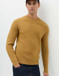 Supersoft Crew Neck Jumper with Wool Butterscotch male
