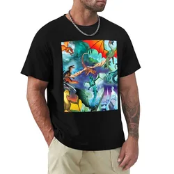 Wing of fire all dragon Pattern Background T-Shirt cheap stuff funny t shirts for men