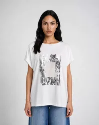 OVERSIZE T-SHIRT FOIL PRINT female