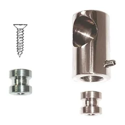 Left End Cap Silver 25 mm unisex