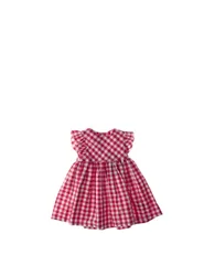 Abito a quadri NURSERY ROSSO 6M