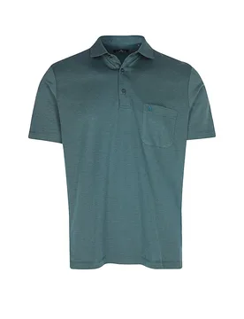 Poloshirt dunkelgrün XXL herren - Ragman - FashionsVida