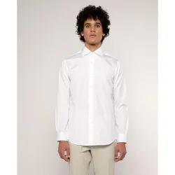 Camisa de hombre classic lisa cuello italiano