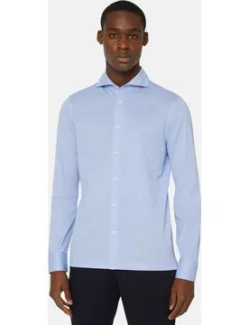 Camisa de hombre estilo polo de piqué hilo de escocia slim fit - Boggi Milano - FashionsVida