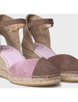Alpargatas de cuña de mujer de serraje - Toni Pons - FashionsVida