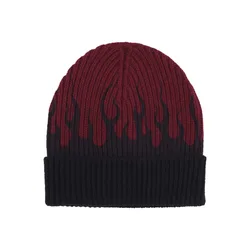 Cappello Uomo Flames Beanie Grape Wine/black