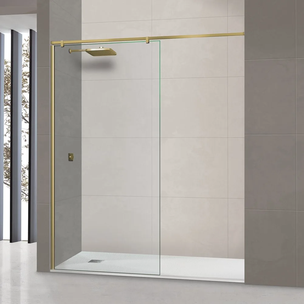 Mampara de ducha con panel fijo Módena-10 CL - Ibermampara - FashionsVida