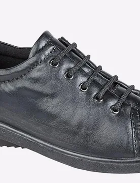 Helena Leather Shoes Womens - Black - Size Uk 4 - Mod Comfys - FashionsVida