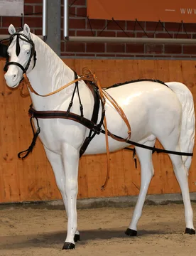 Manski Zweispänner Geschirr FREETIME black/havanna SH - Reitsport Manski - FashionsVida