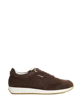 Women's 'Ettah' Suede Trainers in Brown Size: 8 - Brown - Size: 8 - Dune london - FashionsVida