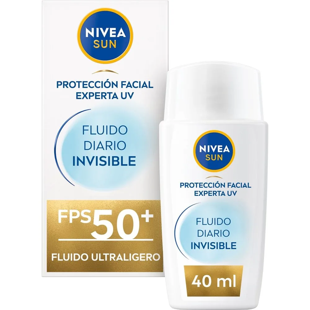 Protección Solar Facial FP50+ Fluido Diario Invisible 40 ml - Nivea - FashionsVida