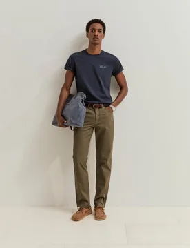 Pantalones de hombre de corte regular fit - Lion of Porches - FashionsVida