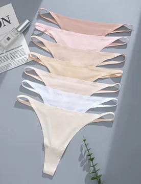 Conjunto de 7 piezas de bikini de tanga sexy y suave de colores para mujer, regalo de Navidad y Halloween XL - Shein - FashionsVida