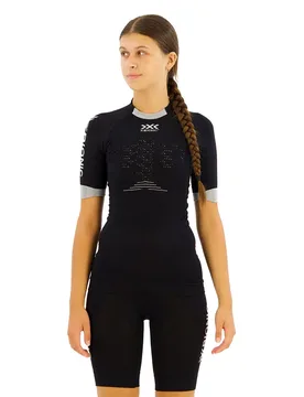 The Trick G2 Short Sleeve T-shirt Black Melange S Women - X-BIONIC - FashionsVida