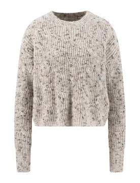PULLOVER O-NECK WOOL MIX TRUCTURE female - S - FashionsVida