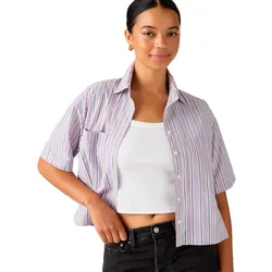 Camicia A Maniche Corte Harlie Wisteria S