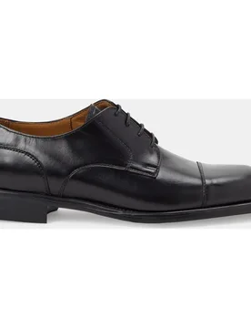 Zapatos de cordones de hombre en piel con puntera recta y suela de goma - L´Stony - FashionsVida
