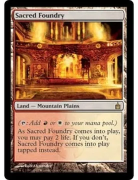Sacred Foundry (foil) - Condition: Mint / Near Mint Ravnica: City of Guilds - Magic: The Gathering - FashionsVida