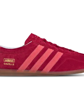 Gazelle Women's Sneakers - Red - Size 3 - Leather - Red - Size: 3 - Adidas - FashionsVida