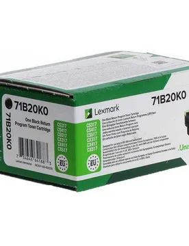 Toner 71b20k0 Black One Size unisex - Lexmark - FashionsVida
