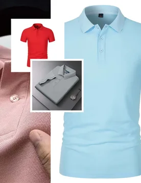 New Men's Fashion Solid Short Sleeved Polo Shirt Summer Breathable Comfortable Top 2155 - Aliexpress - FashionsVida