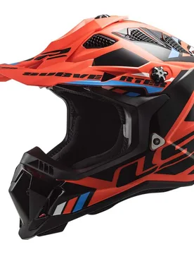 Casco Moto Cross Enduro MX700 SUBVERTER EVO STOMP Aranci taglia 2X - LS2 - FashionsVida
