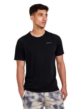 T-shirt à Manches Courtes Core Essence Bi-blend Black XL - Craft - FashionsVida