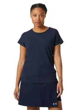 Crewline Short Sleeve T-shirt Navy XS Women - Helly Hansen - FashionsVida