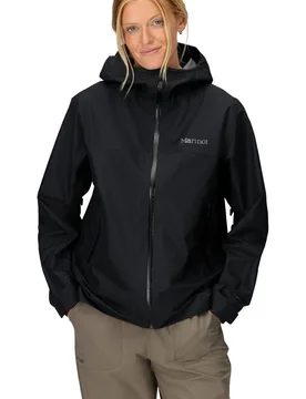 Minimalist pertex chaqueta impermeable mujer Negro - Marmot - FashionsVida