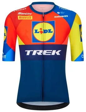 Maillot à Manches Courtes Replica Lidl-trek 2025 - Santini - FashionsVida