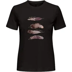 Camiseta de mujer de manga corta con cuello redondo