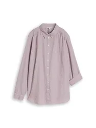 Blouse with dobby fabric female