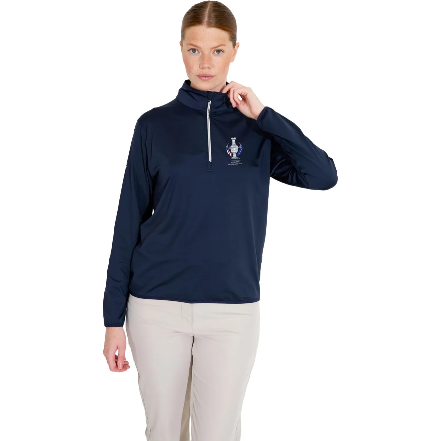 Solheim Cup 2026 Layer Cradoc Fleece 1/2-Zip, navy m - Abacus - FashionsVida